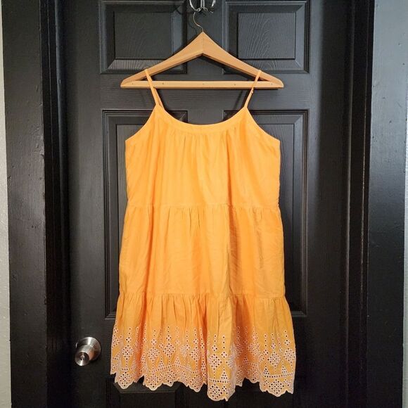 LOFT Eyelet Tiered Swing Dress - Picture 4 of 16